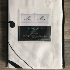 Mr and Mrs pillow cases